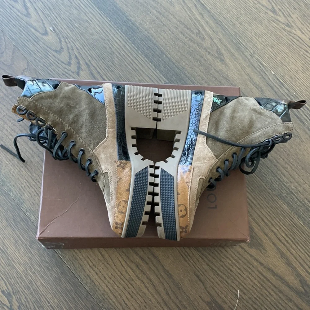 LOUIS VUITTON LAUREATE PLATFORM DESERT BOOT 36.5 - Picture 8 of 10